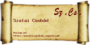 Szalai Csobád névjegykártya